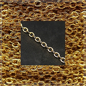 Chain-Gold plated -12 (1 metre)
